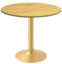 Stół okrągły VICTORY 70 cm GOLD MAT z blatami do wyboru