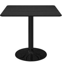 Stół skandynawski kwadratowy TORI Black Wood 70 SMOKE