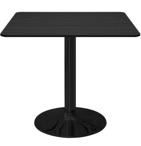 Stół skandynawski kwadratowy TORI Black Wood 70 SMOKE