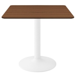 Stół skandynawski kwadratowy TORI Brown Wood 70 MILK