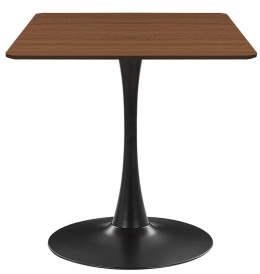 Stół skandynawski kwadratowy TORI Brown Wood 70 SMOKE SLIM