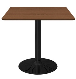 Stół skandynawski kwadratowy TORI Brown Wood 70 SMOKE