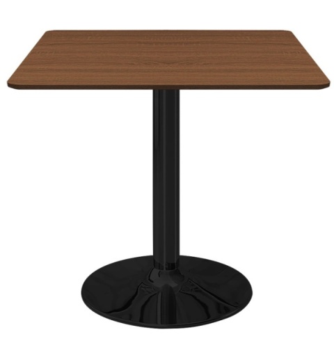 Stół skandynawski kwadratowy TORI Brown Wood 70 SMOKE