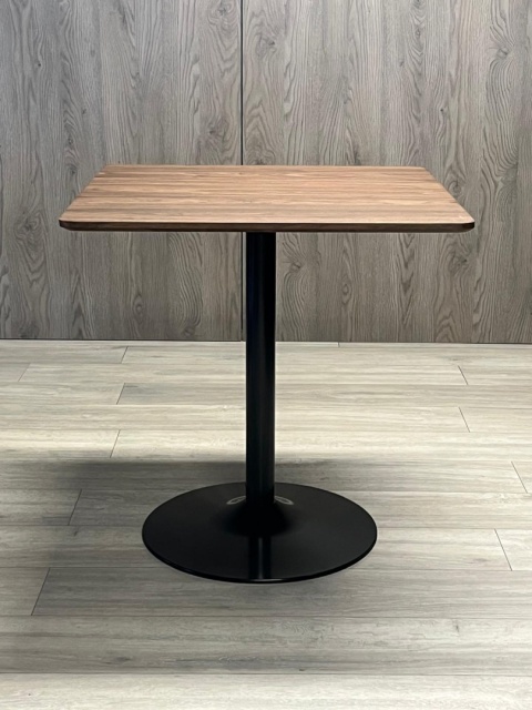 Stół skandynawski kwadratowy TORI Brown Wood 70 SMOKE