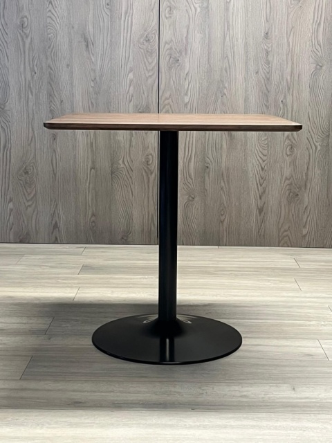 Stół skandynawski kwadratowy TORI Brown Wood 70 SMOKE