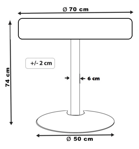 Stół skandynawski kwadratowy TORI Brown Wood 70 SILVER