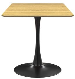 Stół skandynawski kwadratowy TORI Dark Wood 70 SMOKE SLIM