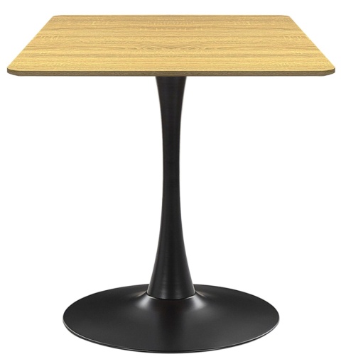 Stół skandynawski kwadratowy TORI Dark Wood 70 SMOKE SLIM