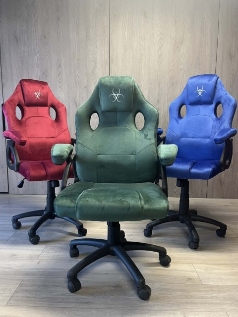 .Fotel obrotowy do biurka CARRERA M ALCANTARA DARK GREEN