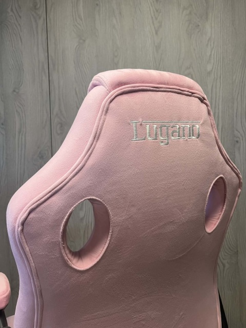 Fotel obrotowy do biurka CARRERA M ALCANTARA PINK