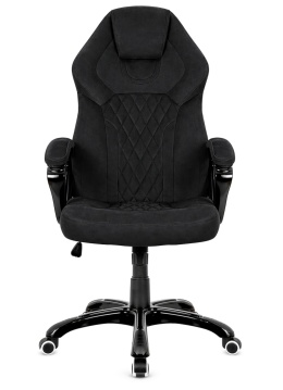 Fotel obrotowy do biurka SPIDER BLACK ALCANTARA