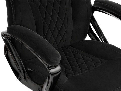 Fotel obrotowy do biurka SPIDER BLACK ALCANTARA