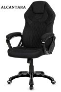 Fotel obrotowy do biurka SPIDER BLACK ALCANTARA
