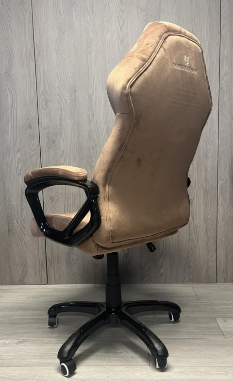 Fotel obrotowy do biurka SPIDER BROWN ALCANTARA