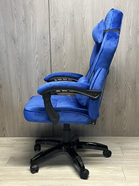 Fotel obrotowy do biurka TITAN BLUE ALCANTARA BASIC