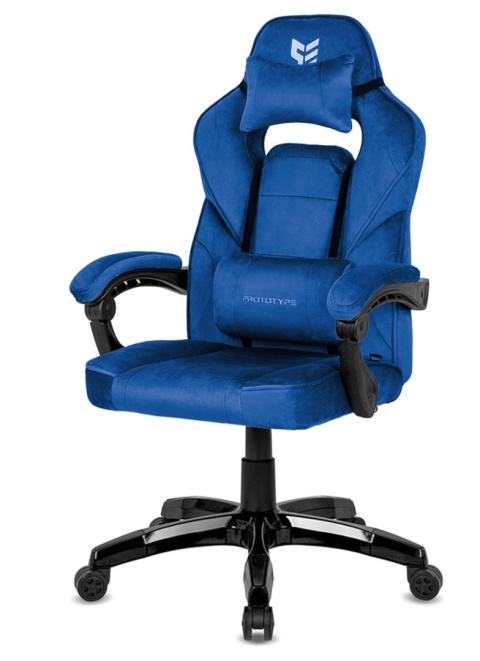 Fotel obrotowy do biurka TITAN BLUE ALCANTARA BASIC