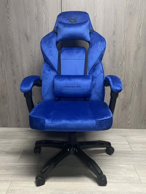 Fotel obrotowy do biurka TITAN BLUE ALCANTARA BASIC