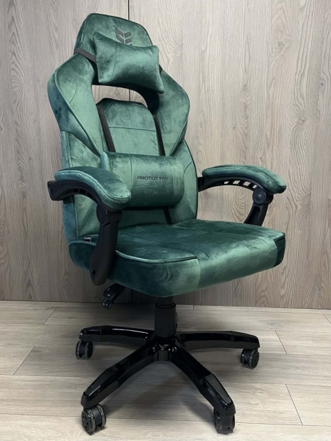 Fotel obrotowy do biurka TITAN GREEN ALCANTARA BASIC