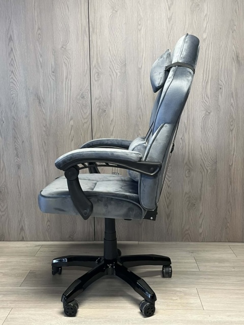 Fotel obrotowy do biurka TITAN GREY ALCANTARA BASIC