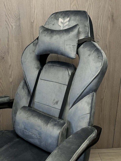 Fotel obrotowy do biurka TITAN GREY ALCANTARA BASIC