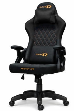 Fotel obrotowy gamingowy DESMO XL BLACK FABRIC