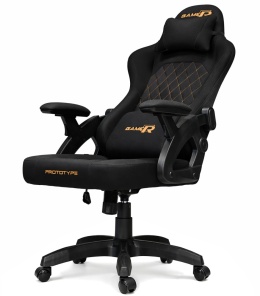 Fotel obrotowy gamingowy DESMO XL BLACK FABRIC