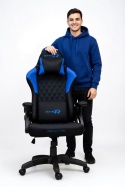 Fotel obrotowy gamingowy DESMO XL BLUE FABRIC
