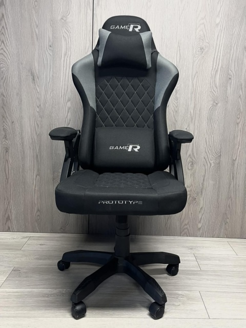 Fotel obrotowy gamingowy DESMO XL GREY FABRIC