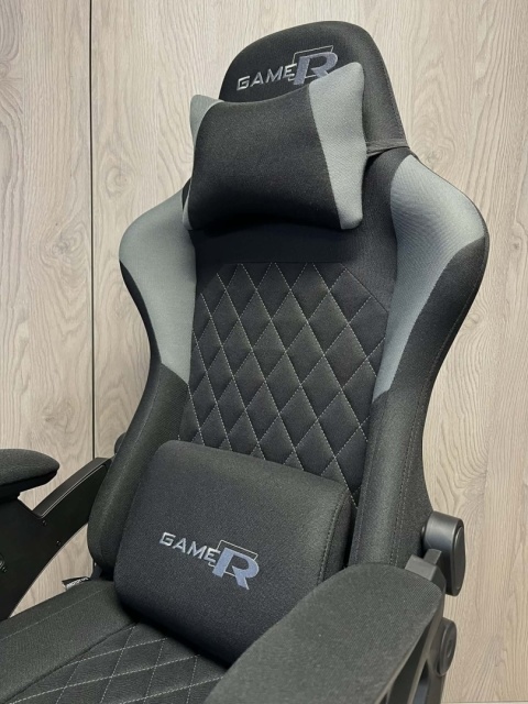 Fotel obrotowy gamingowy DESMO XL GREY FABRIC