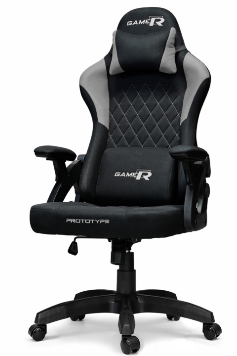 Fotel obrotowy gamingowy DESMO XL GREY FABRIC