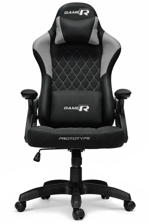 Fotel obrotowy gamingowy DESMO XL GREY FABRIC