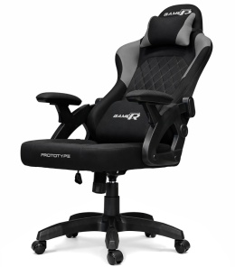 Fotel obrotowy gamingowy DESMO XL GREY FABRIC