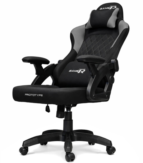 Fotel obrotowy gamingowy DESMO XL GREY FABRIC