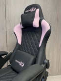 Fotel obrotowy gamingowy DESMO XL PINK FABRIC