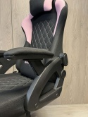 Fotel obrotowy gamingowy DESMO XL PINK FABRIC