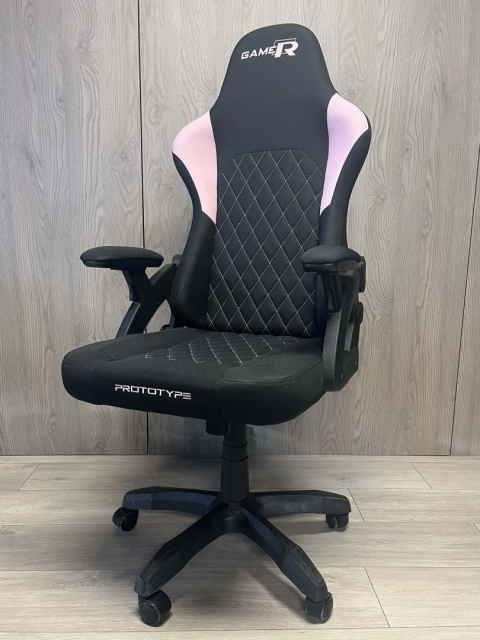 Fotel obrotowy gamingowy DESMO XL PINK FABRIC