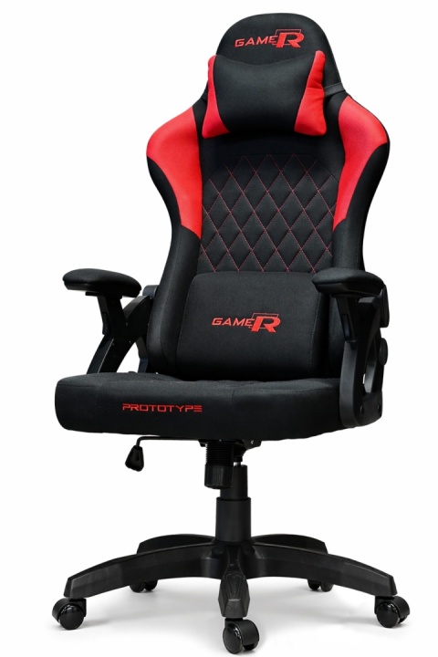 Fotel obrotowy gamingowy DESMO XL RED FABRIC