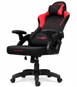 Fotel obrotowy gamingowy DESMO XL RED FABRIC