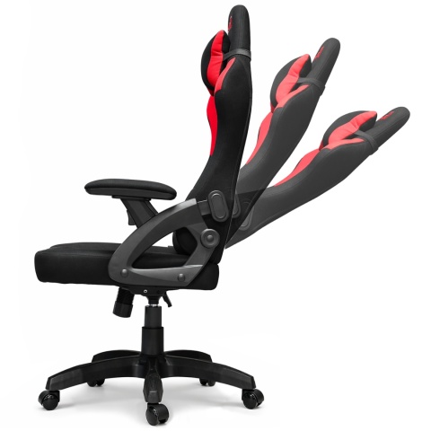 Fotel obrotowy gamingowy DESMO XL RED FABRIC