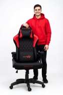 Fotel obrotowy gamingowy DESMO XL RED FABRIC