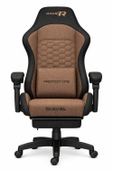 Fotel obrotowy gamingowy DIAVEL PRO FABRIC BROWN XL