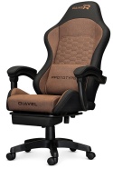 Fotel obrotowy gamingowy DIAVEL PRO FABRIC BROWN XL