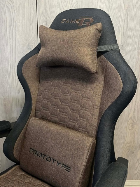 Fotel obrotowy gamingowy DIAVEL PRO FABRIC BROWN XL