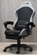 Fotel obrotowy gamingowy DIAVEL PRO FABRIC FULL GREY XL