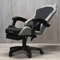 Fotel obrotowy gamingowy DIAVEL PRO FABRIC FULL GREY XL