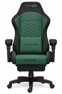Fotel obrotowy gamingowy DIAVEL PRO FABRIC GREEN XL