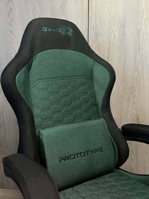 Fotel obrotowy gamingowy DIAVEL PRO FABRIC GREEN XL