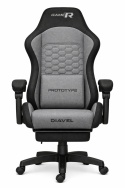 Fotel obrotowy gamingowy DIAVEL PRO FABRIC GREY XL