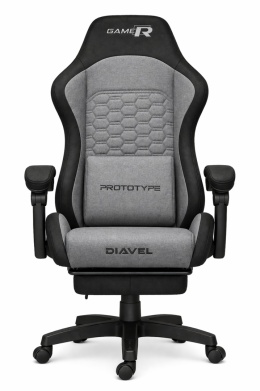 Fotel obrotowy gamingowy DIAVEL PRO FABRIC GREY XL