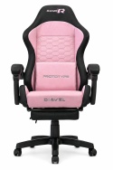 Fotel obrotowy gamingowy DIAVEL PRO FABRIC PINK XL